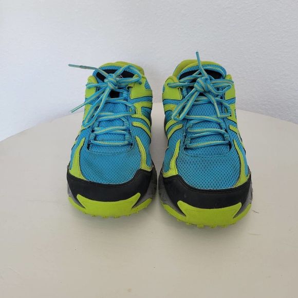Columbia Men's Montrail Trail Running Shoes Blue & Green Size 9 - Picture 5 of 10